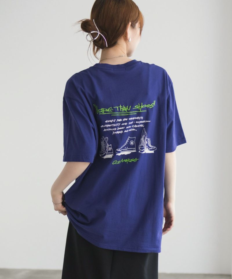 CONVERSE  刺繍プリントルーズTシャツ レディース メール便 対応商品商品画像-14