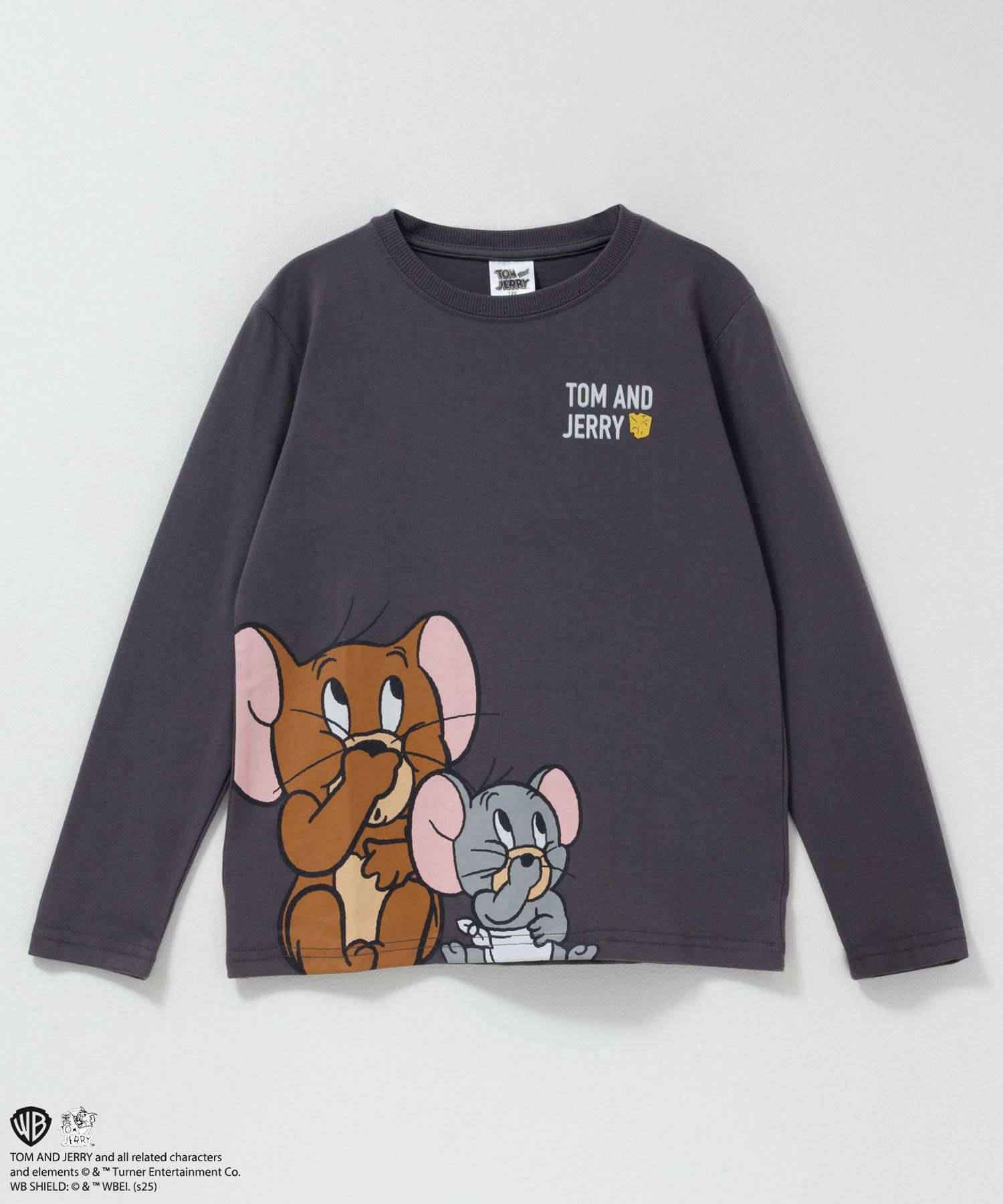 Tom and Jerry プリント長袖Tシャツ キッズ メール便 対応商品商品画像-1