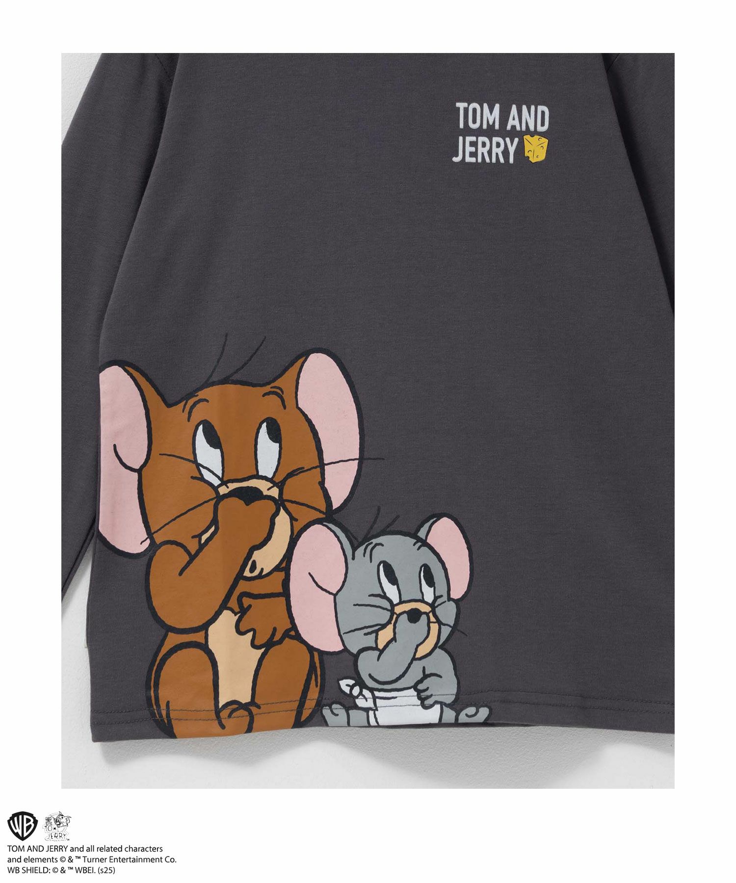 Tom and Jerry プリント長袖Tシャツ キッズ ネコポス 対応商品