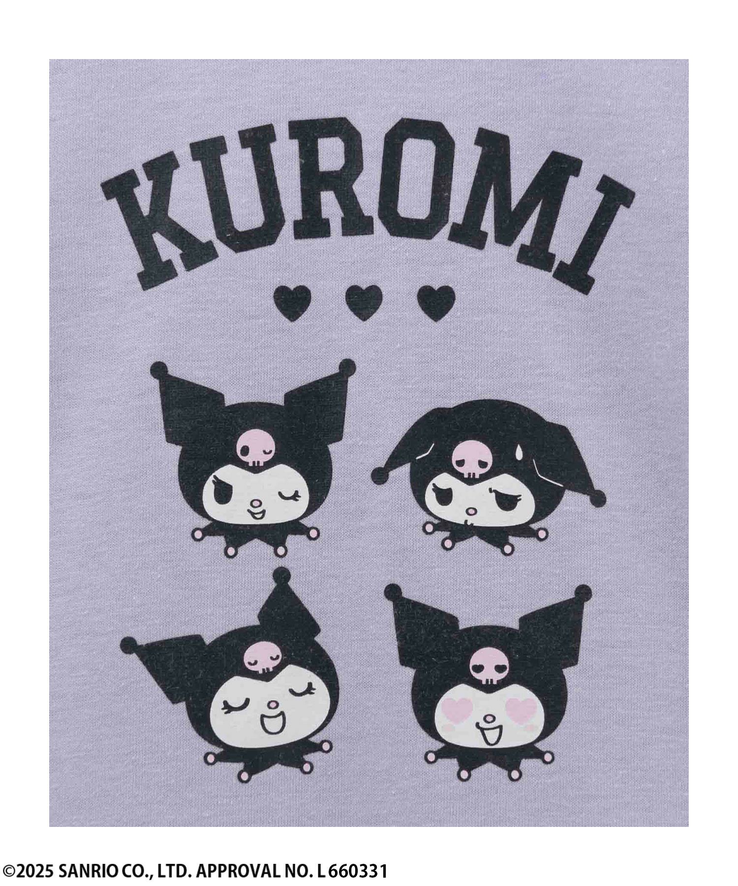 サンリオキャラクターズ クロミ プリント長袖Tシャツ キッズ メール便 対応商品商品画像-3