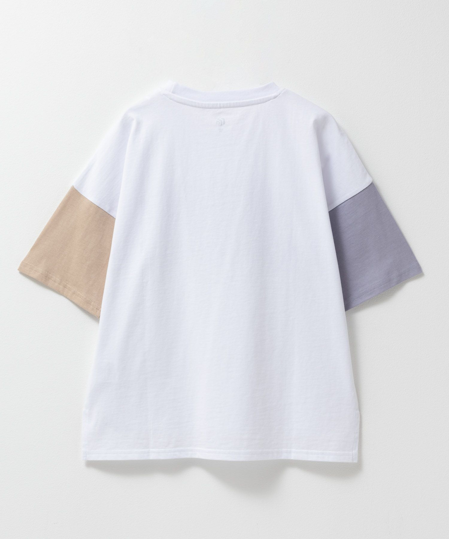 T-GRAPHICS 袖配色5分袖ビッグTシャツ キッズ ネコポス 対応商品