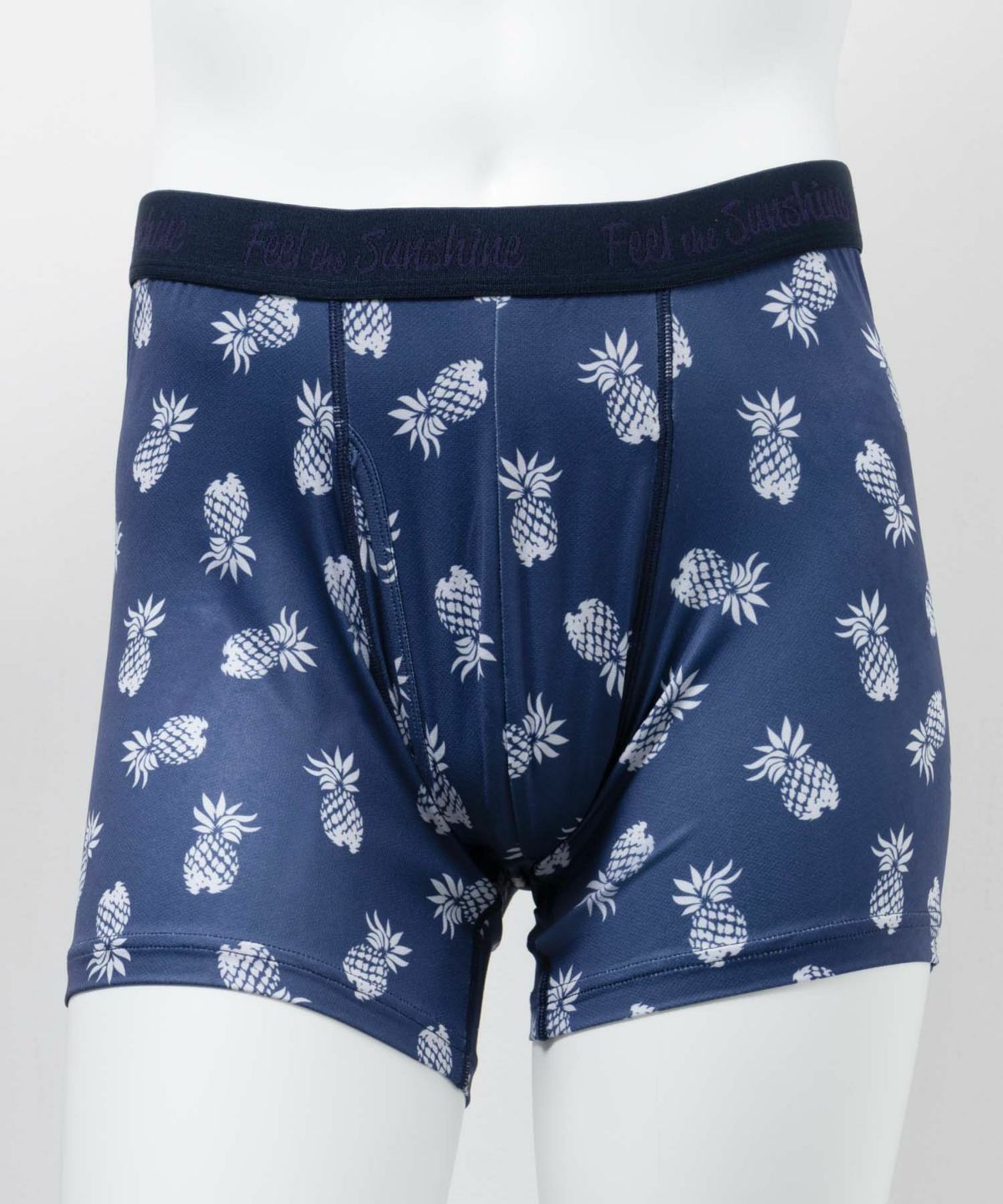 NAVY メッシュボクサーパンツ パイナップル柄 メンズ ネコポス 対応商品