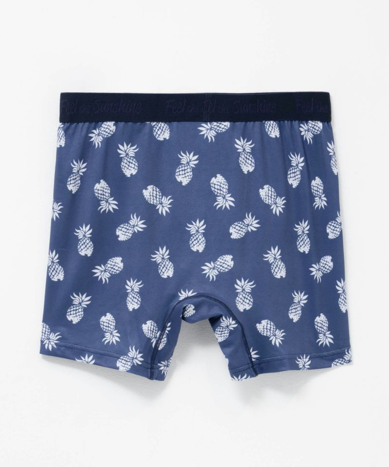 NAVY  メッシュボクサーパンツ パイナップル柄 メンズ メール便 対応商品商品画像-5