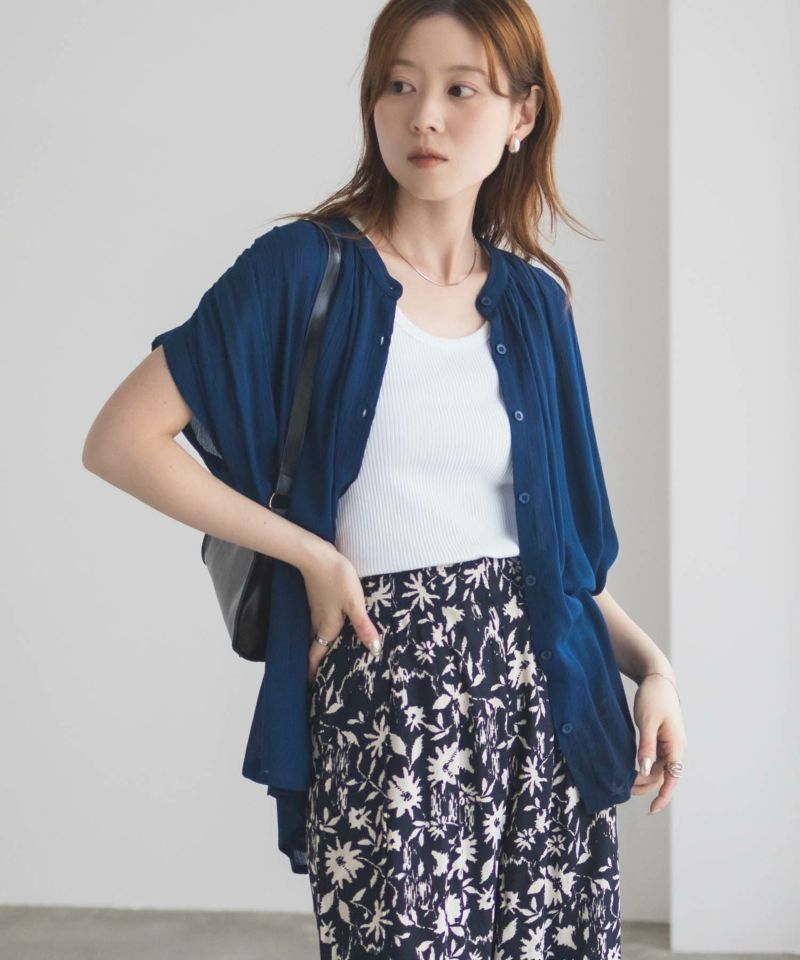 Howdy Marie  インドファブリック ギャザーブラウス レディース商品画像-3