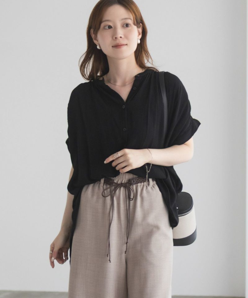 Howdy Marie  インドファブリック ギャザーブラウス レディース商品画像-6