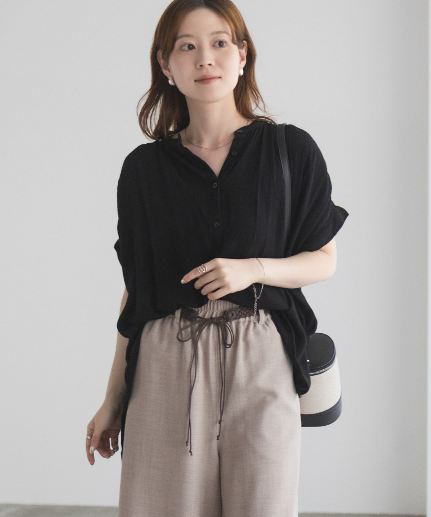 Howdy Marie  インドファブリック ギャザーブラウス レディース商品画像-6