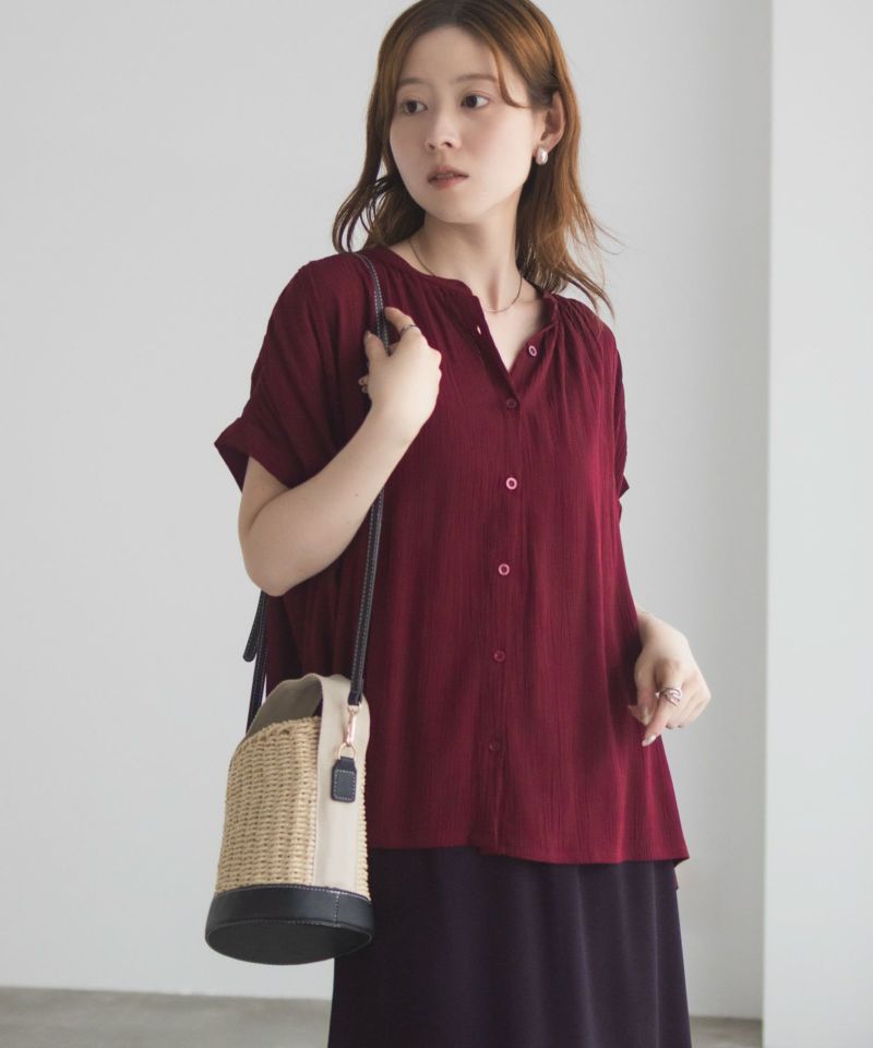 Howdy Marie  インドファブリック ギャザーブラウス レディース商品画像-13