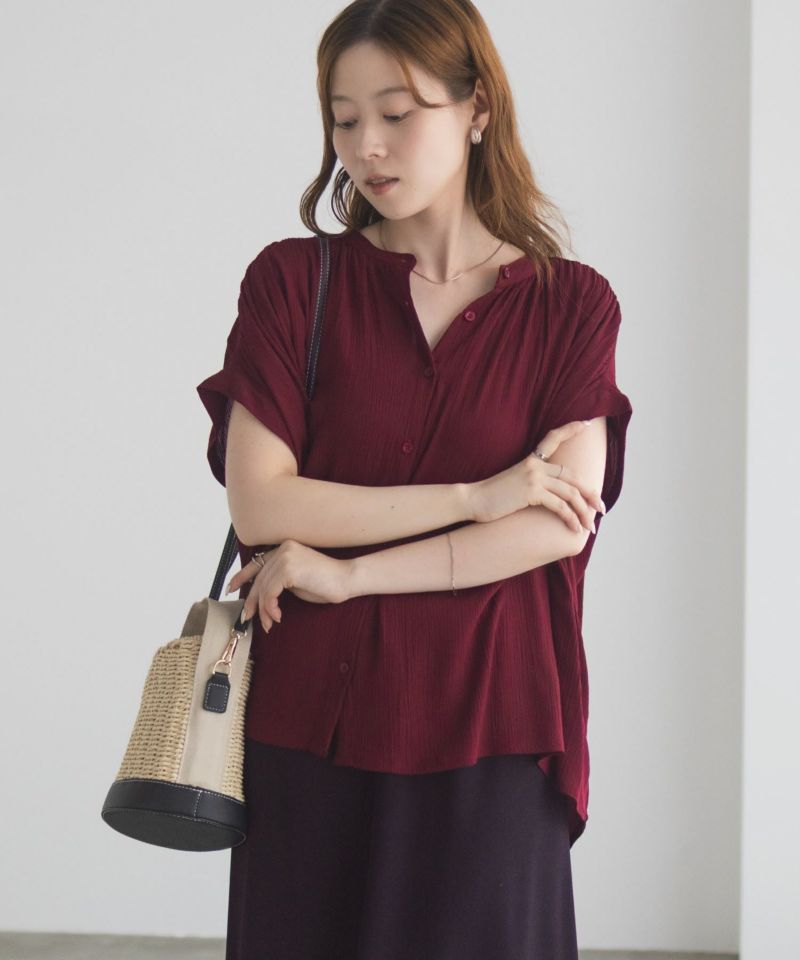 Howdy Marie  インドファブリック ギャザーブラウス レディース商品画像-14