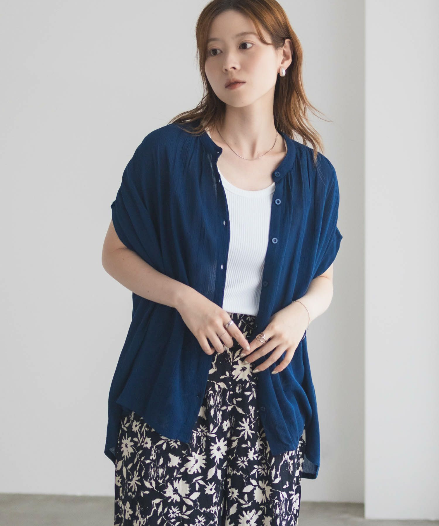 Howdy Marie  インドファブリック ギャザーブラウス レディース商品画像-17