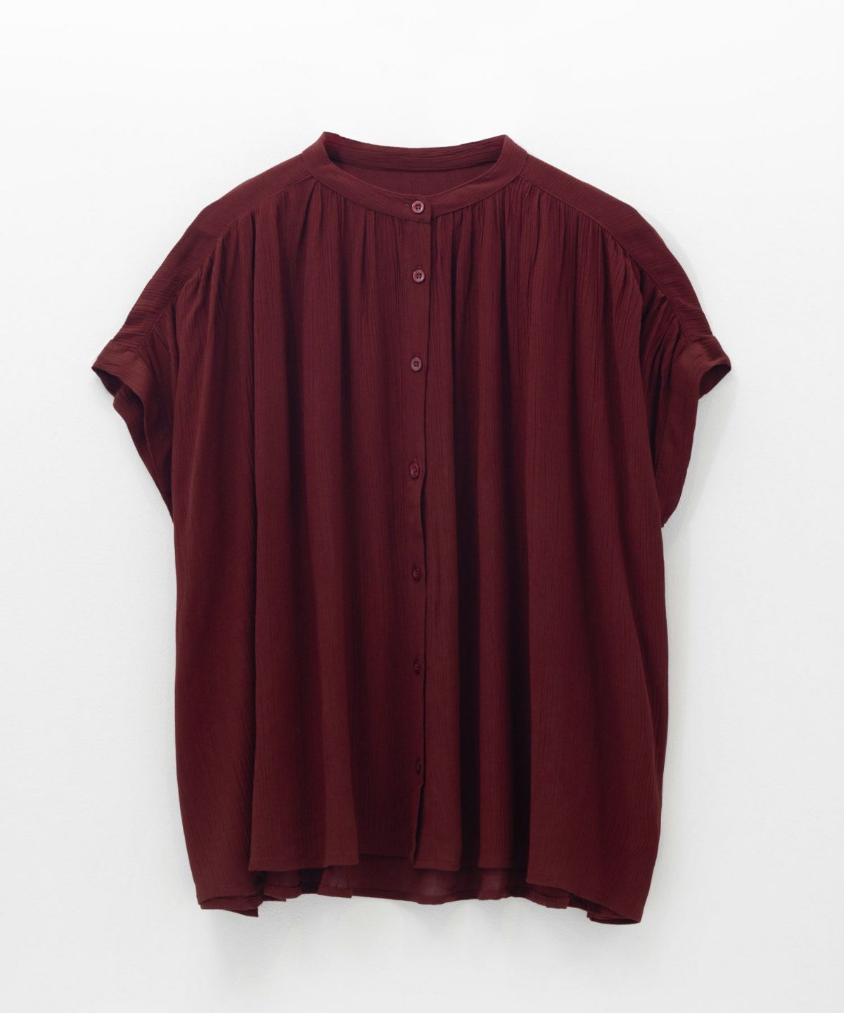 Howdy Marie インドファブリック ギャザーブラウス レディース