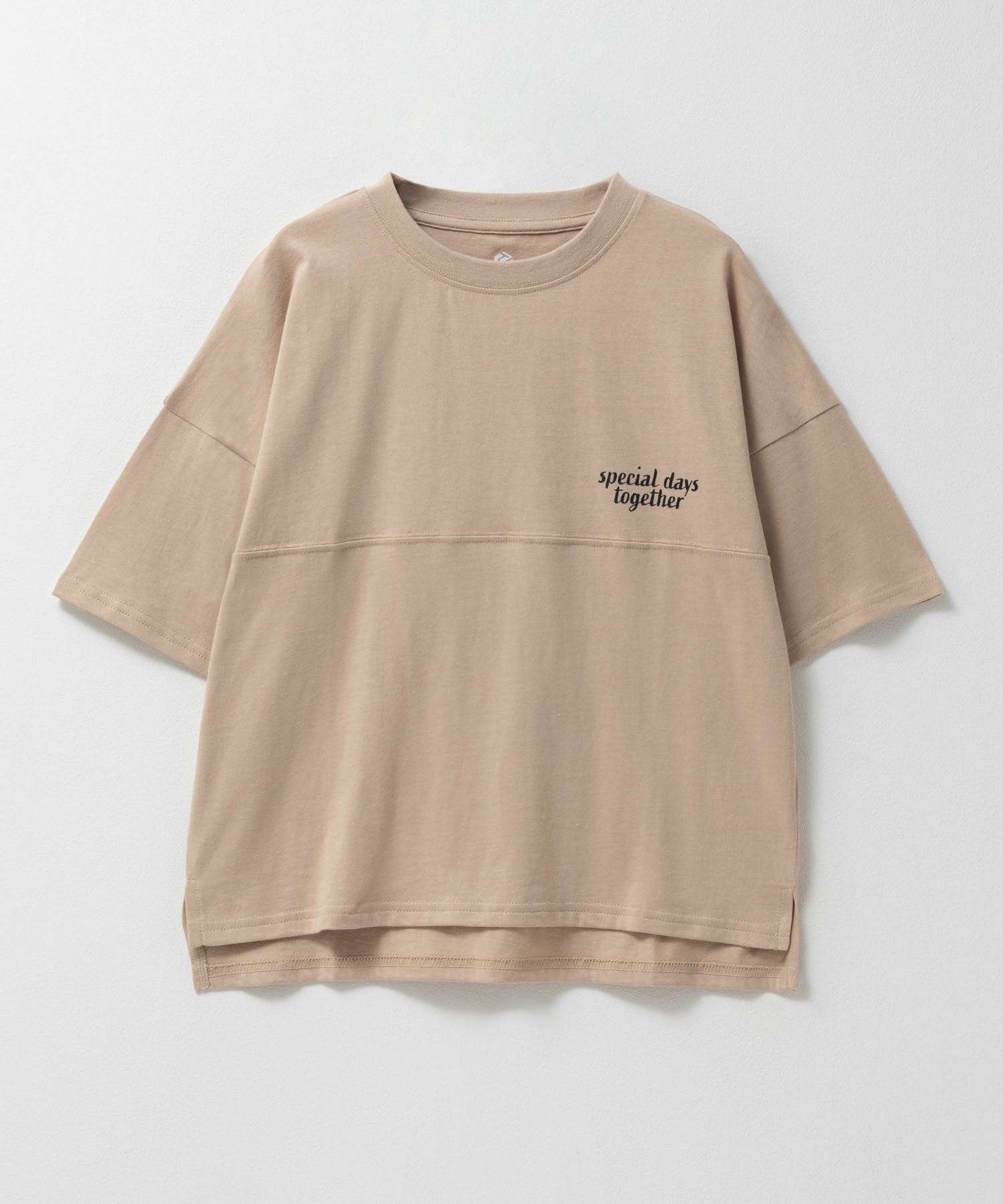T-GRAPHICS ロゴ5分袖ビッグTシャツ キッズ ネコポス 対応商品