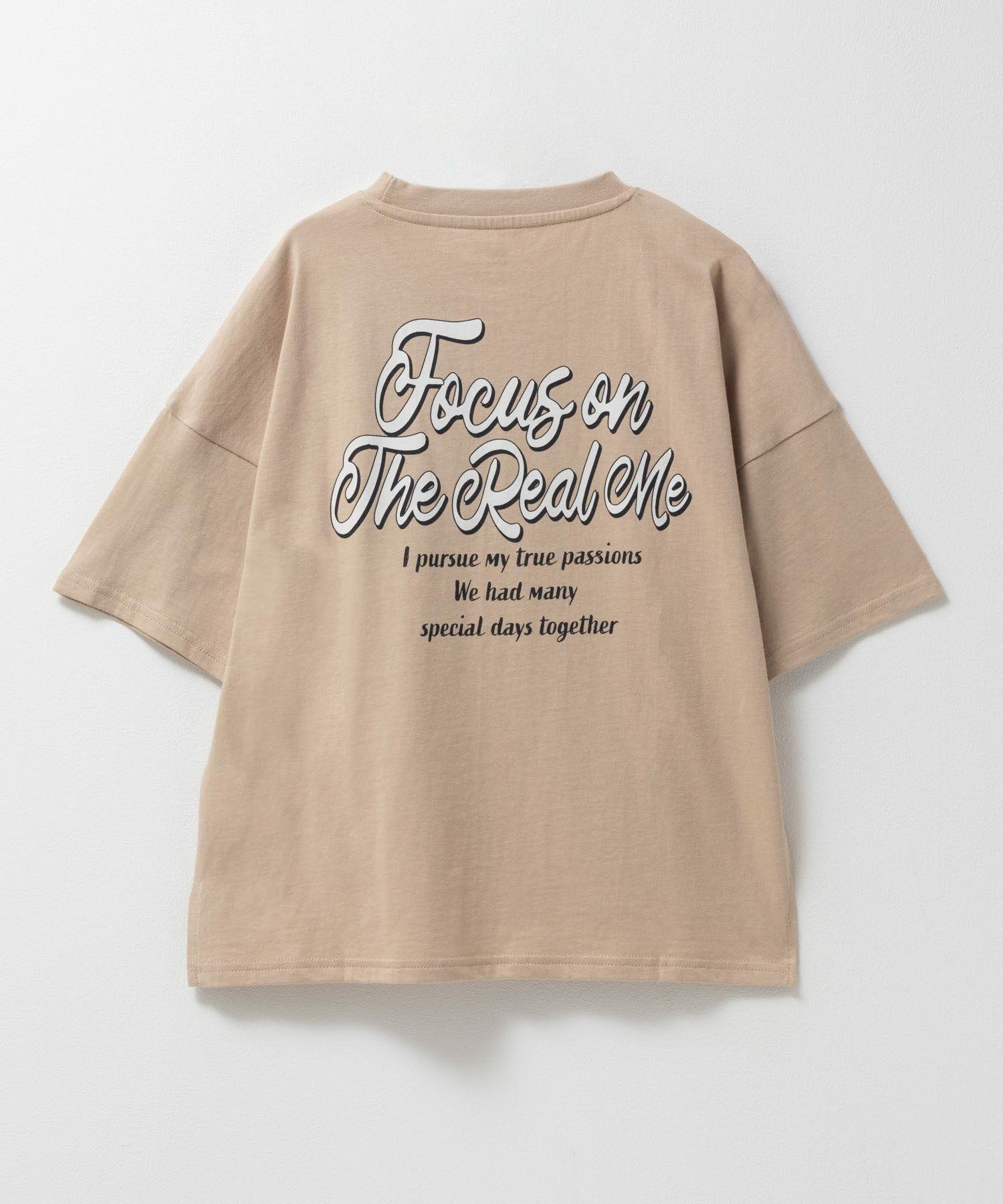 T-GRAPHICS ロゴ5分袖ビッグTシャツ キッズ ネコポス 対応商品