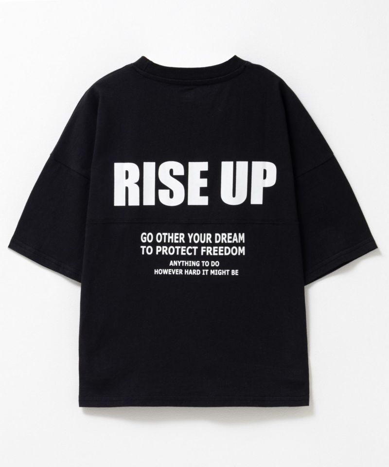 T-GRAPHICS  切替5分袖ビッグTシャツ キッズ メール便 対応商品商品画像-1