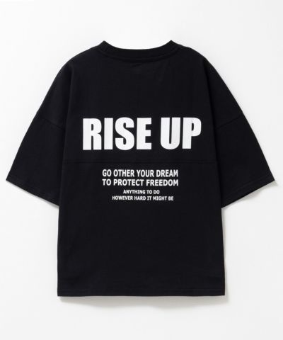T-GRAPHICS  切替5分袖ビッグTシャツ キッズ ネコポス 対応商品
