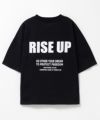T-GRAPHICS 切替5分袖ビッグTシャツ キッズ ネコポス 対応商品