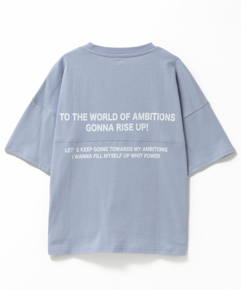 T-GRAPHICS  切替5分袖ビッグTシャツ キッズ メール便 対応商品商品画像-3