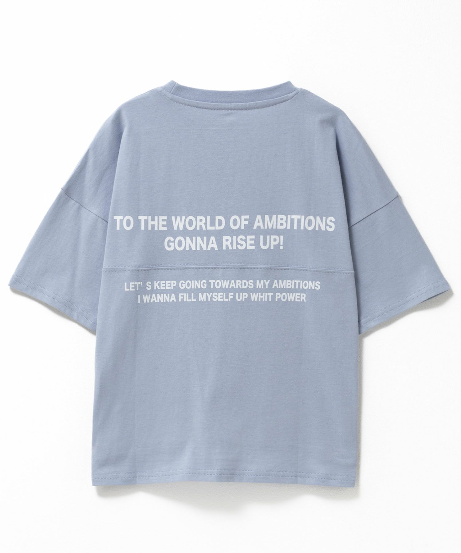 T-GRAPHICS  切替5分袖ビッグTシャツ キッズ メール便 対応商品商品サムネイル-3