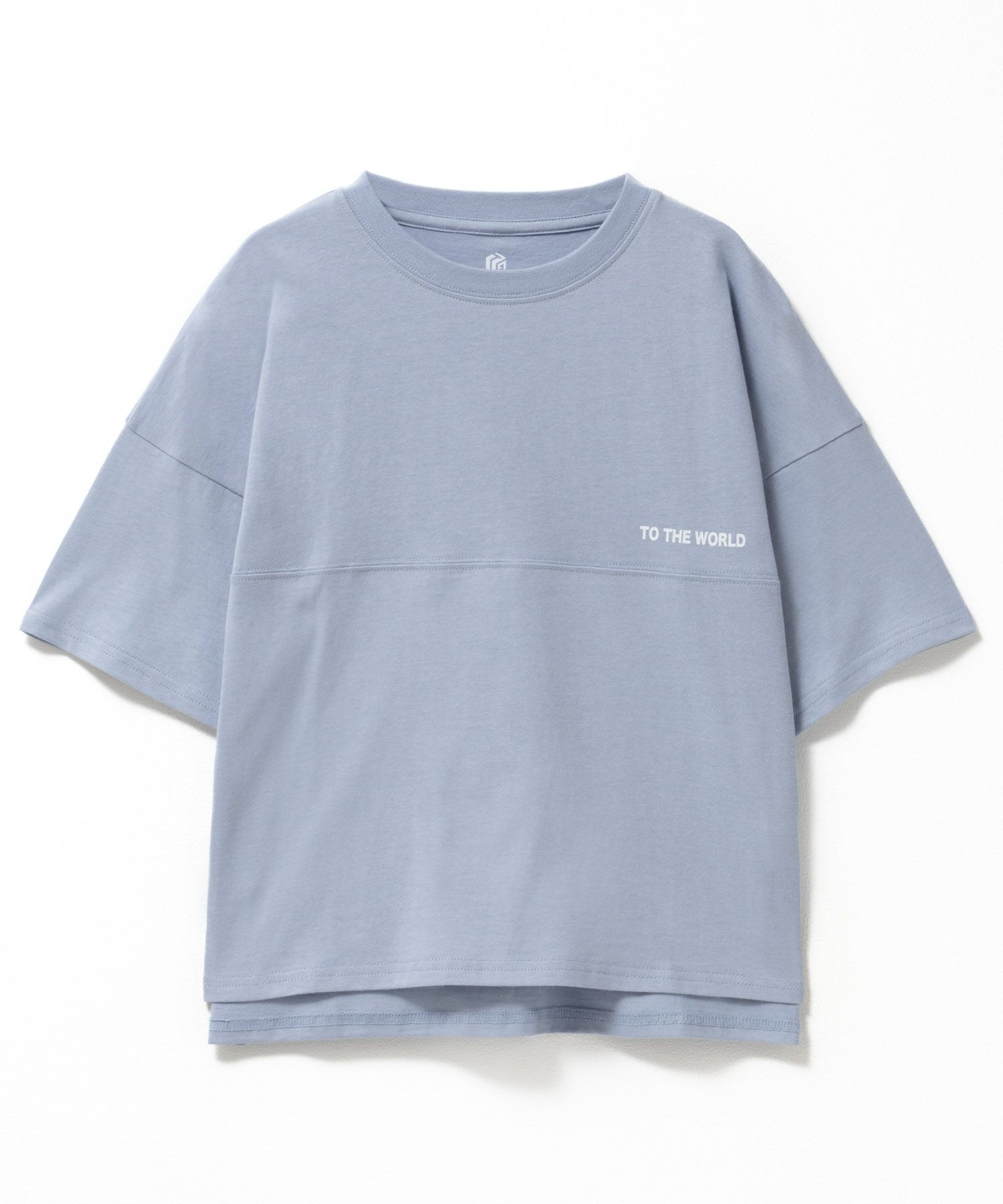 T-GRAPHICS  切替5分袖ビッグTシャツ キッズ メール便 対応商品商品サムネイル-4