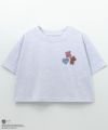 Tom and Jerry ショート丈胸刺繍Tシャツ キッズ メール便 対応商品商品サムネイル-1