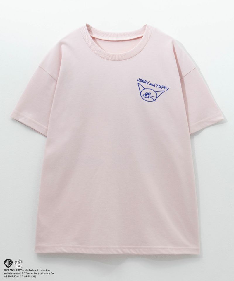 Tom and Jerry 胸刺繍ビッグTシャツ キッズ メール便 対応商品商品画像-4