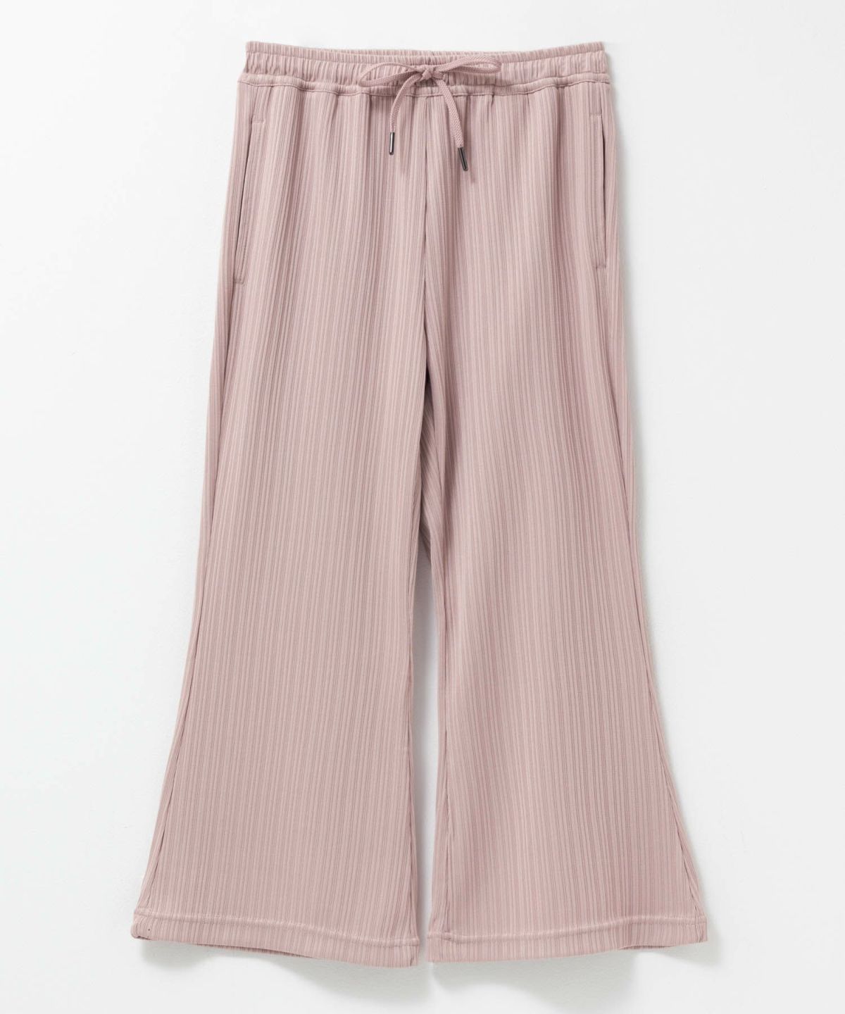 NAVY リブワイドフレアパンツ キッズ