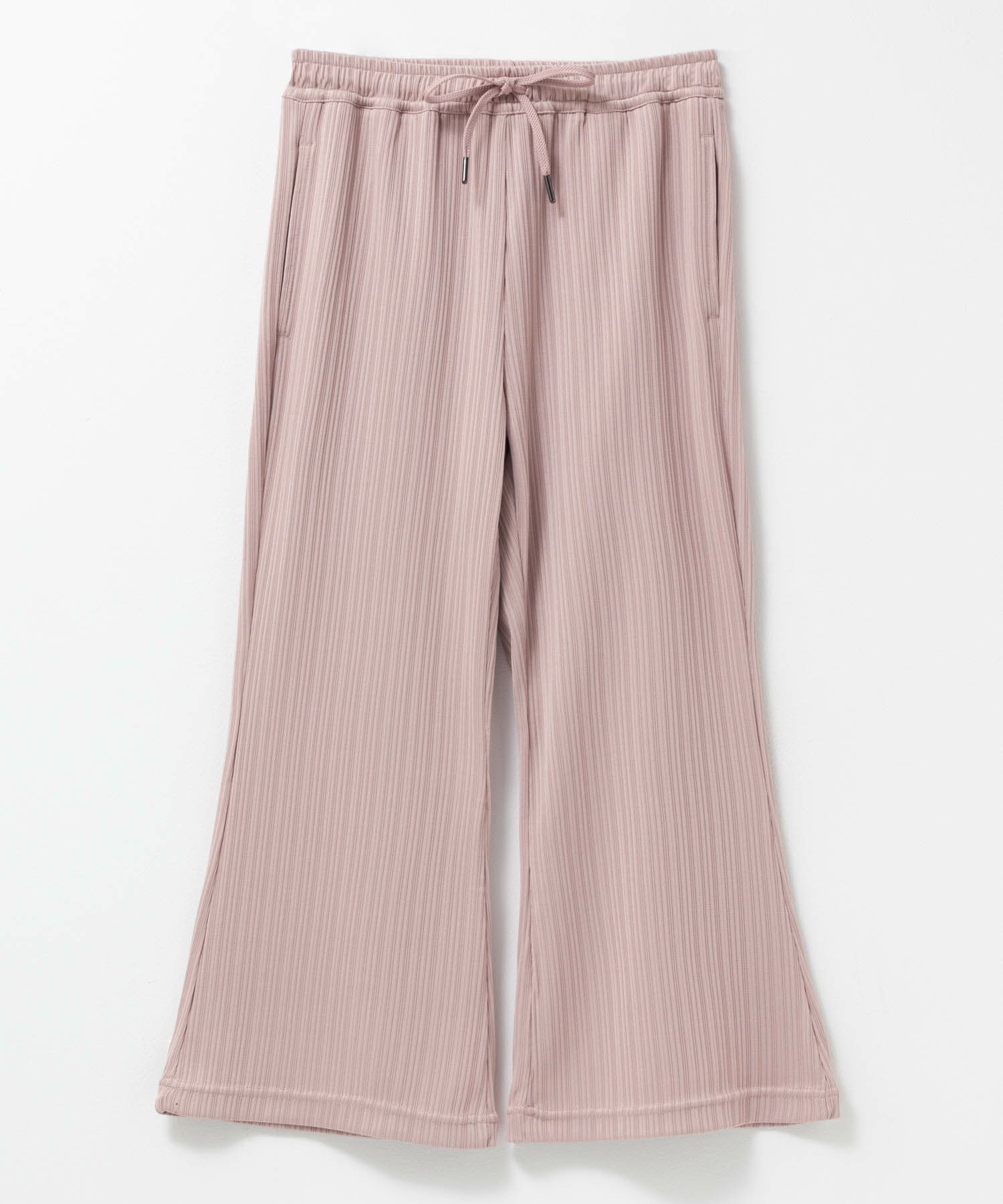 NAVY リブワイドフレアパンツ キッズ