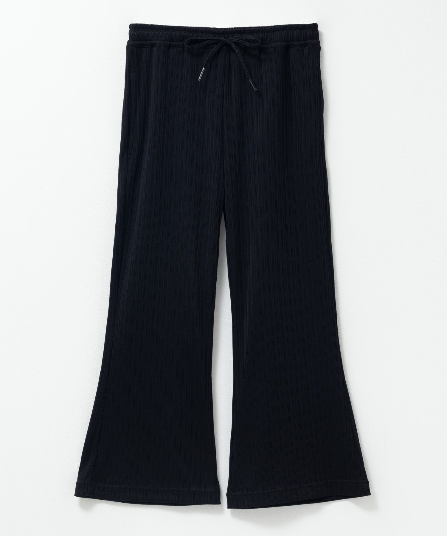 NAVY リブワイドフレアパンツ キッズ