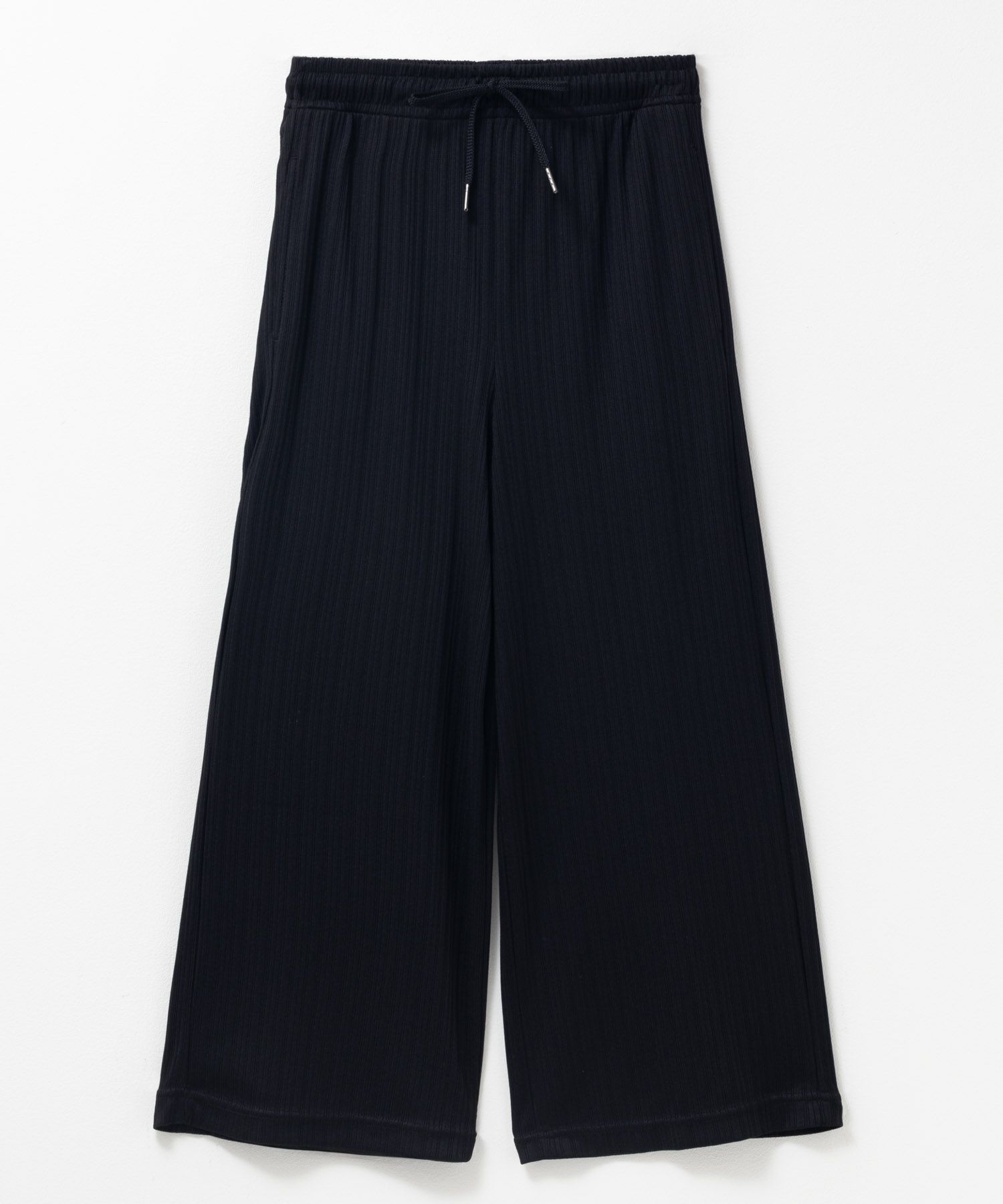 NAVY リブワイドパンツ キッズ