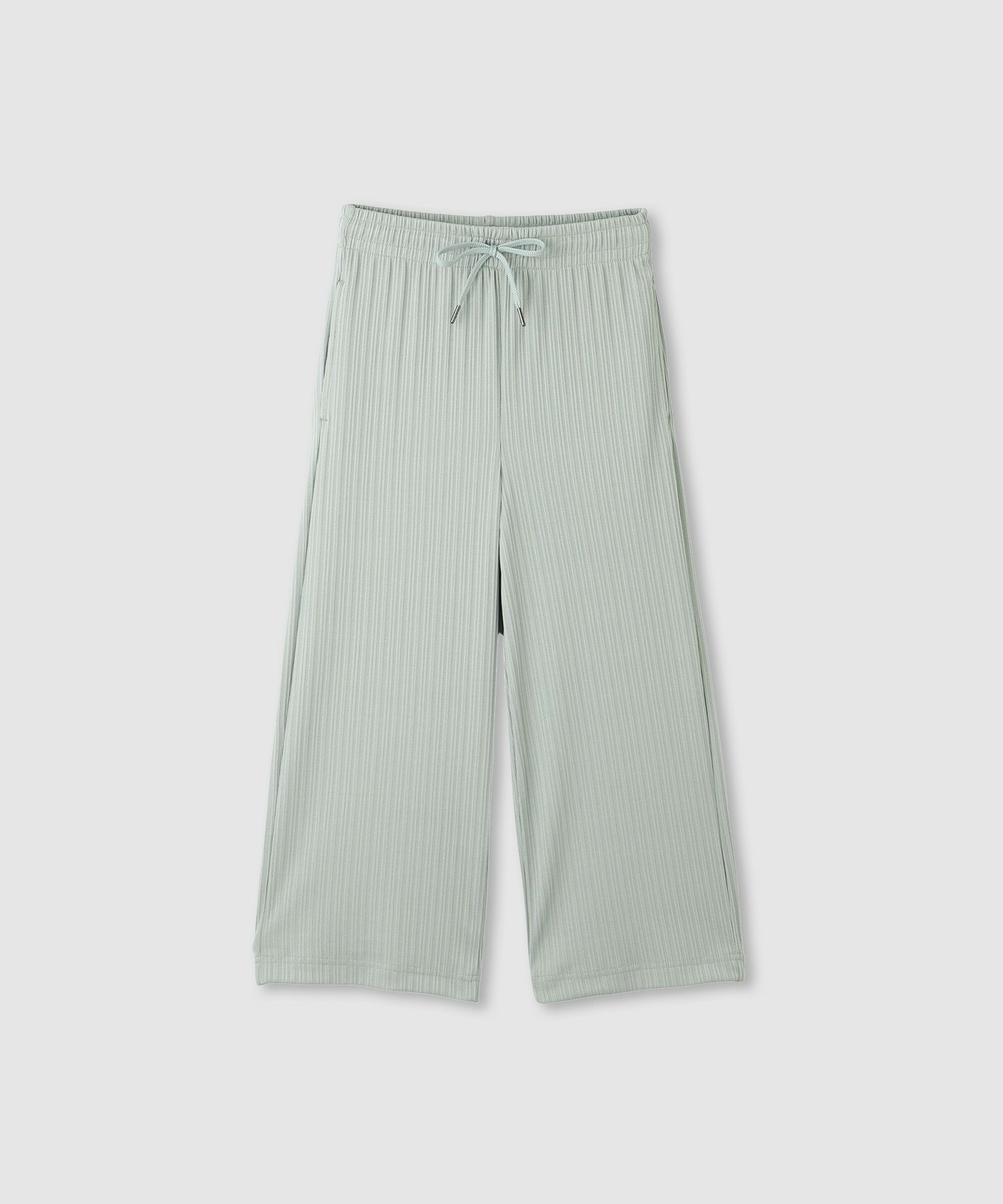 NAVY リブワイドパンツ キッズ