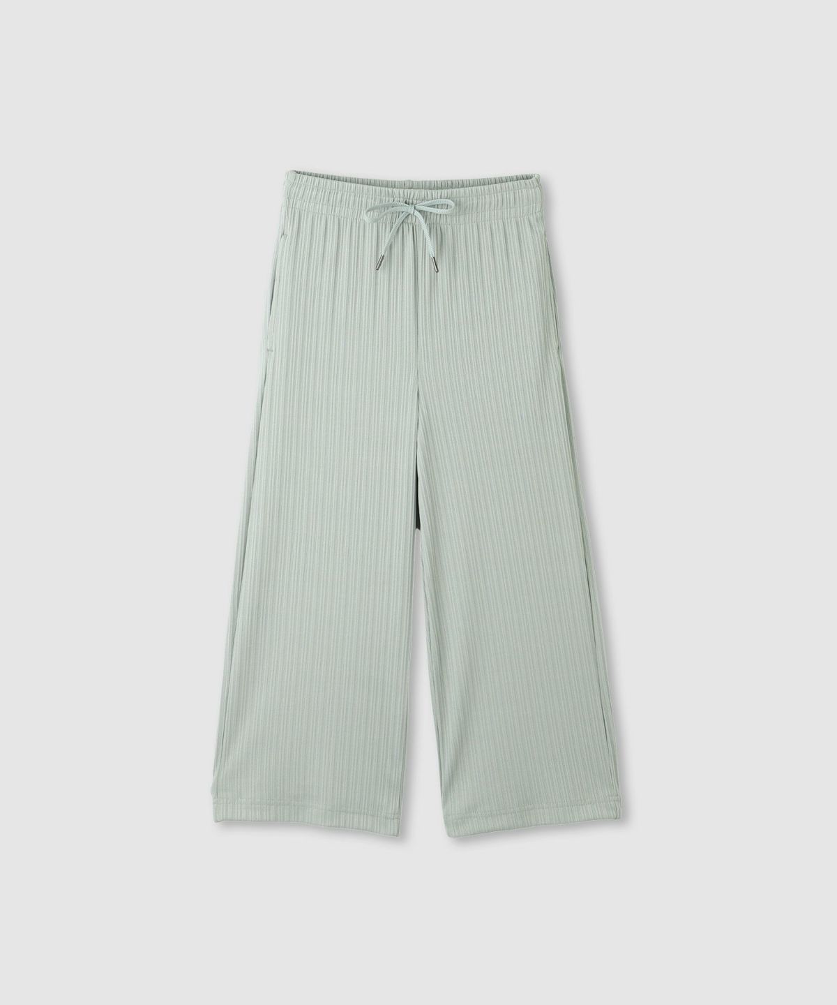 NAVY リブワイドパンツ キッズ