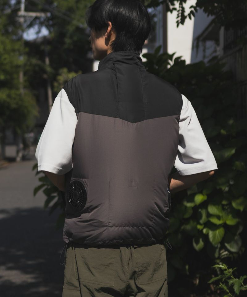 NAVY 空調風神服(R)×EXFROZEN ファン付きベスト メンズ商品画像-4