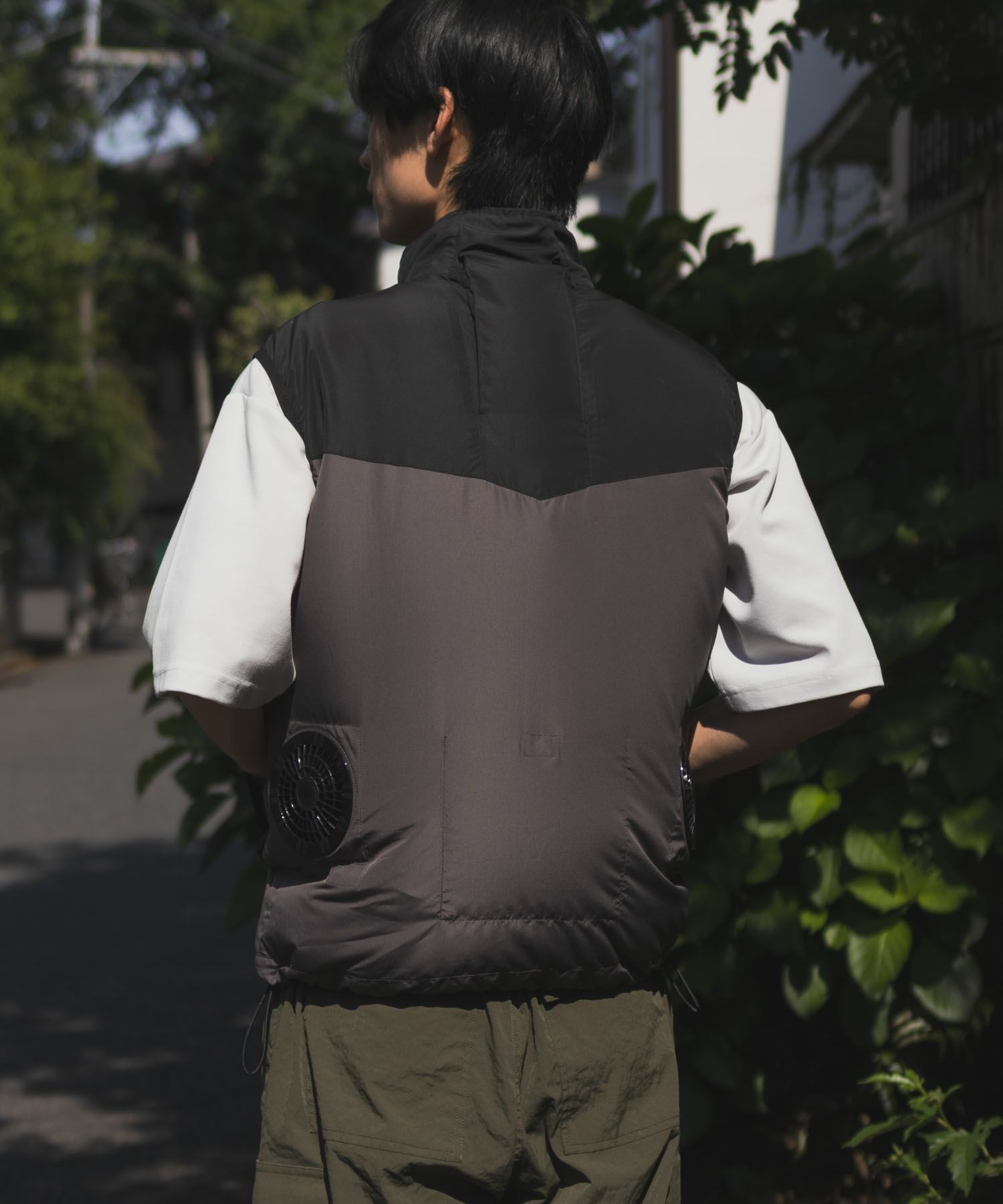 NAVY  空調風神服(R)×EXFROZEN ファン付きベスト メンズ商品サムネイル-4