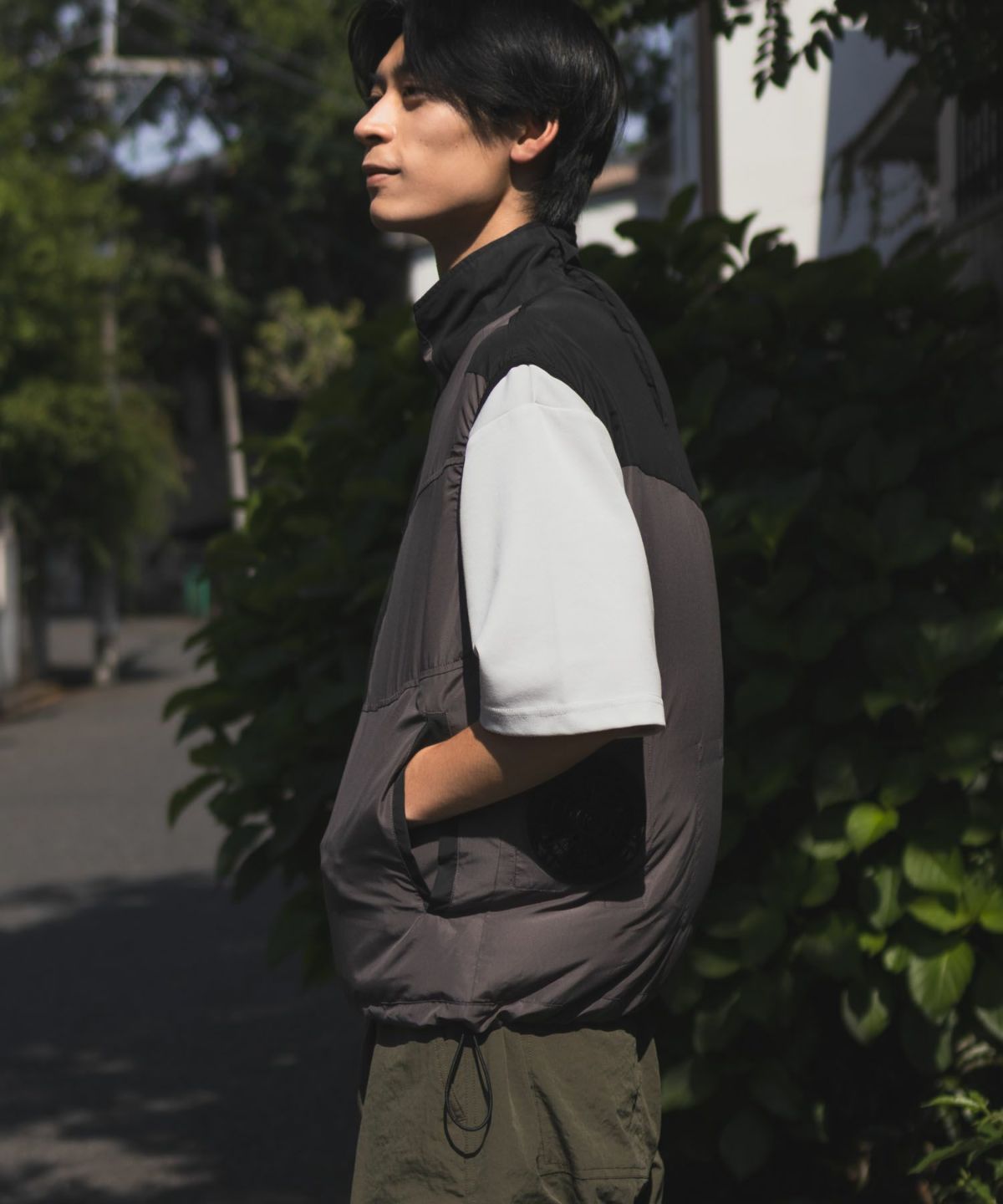 NAVY 空調風神服×EXFROZEN ファン付きベスト メンズ