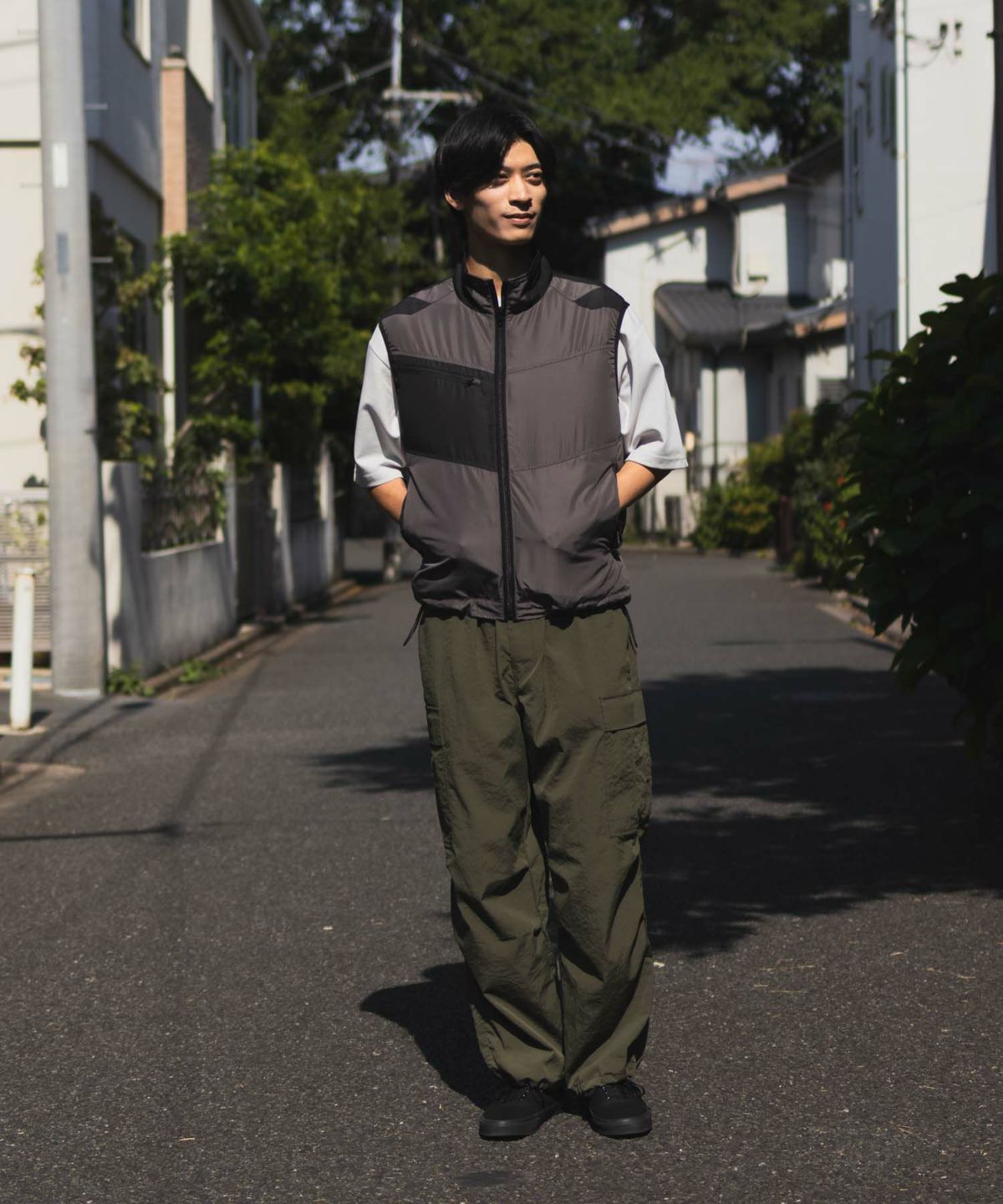 NAVY 空調風神服×EXFROZEN ファン付きベスト メンズ