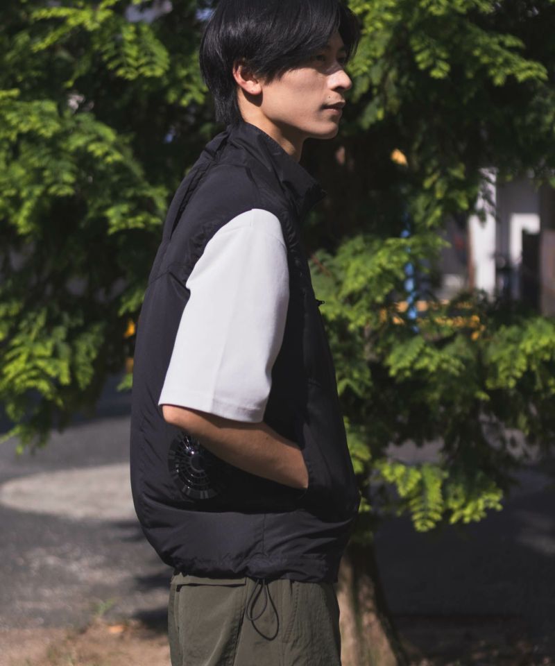 NAVY  空調風神服(R)×EXFROZEN ファン付きベスト メンズ商品画像-11