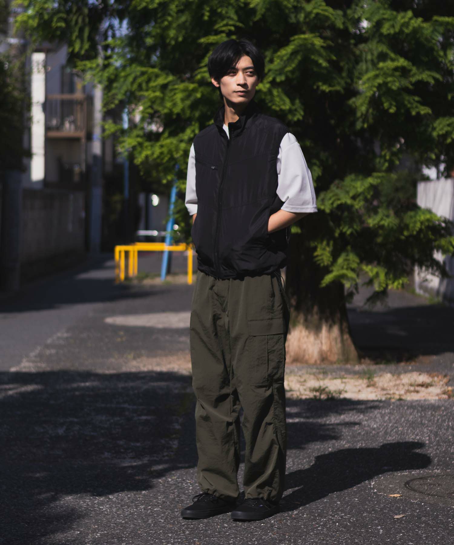 NAVY 空調風神服×EXFROZEN ファン付きベスト メンズ