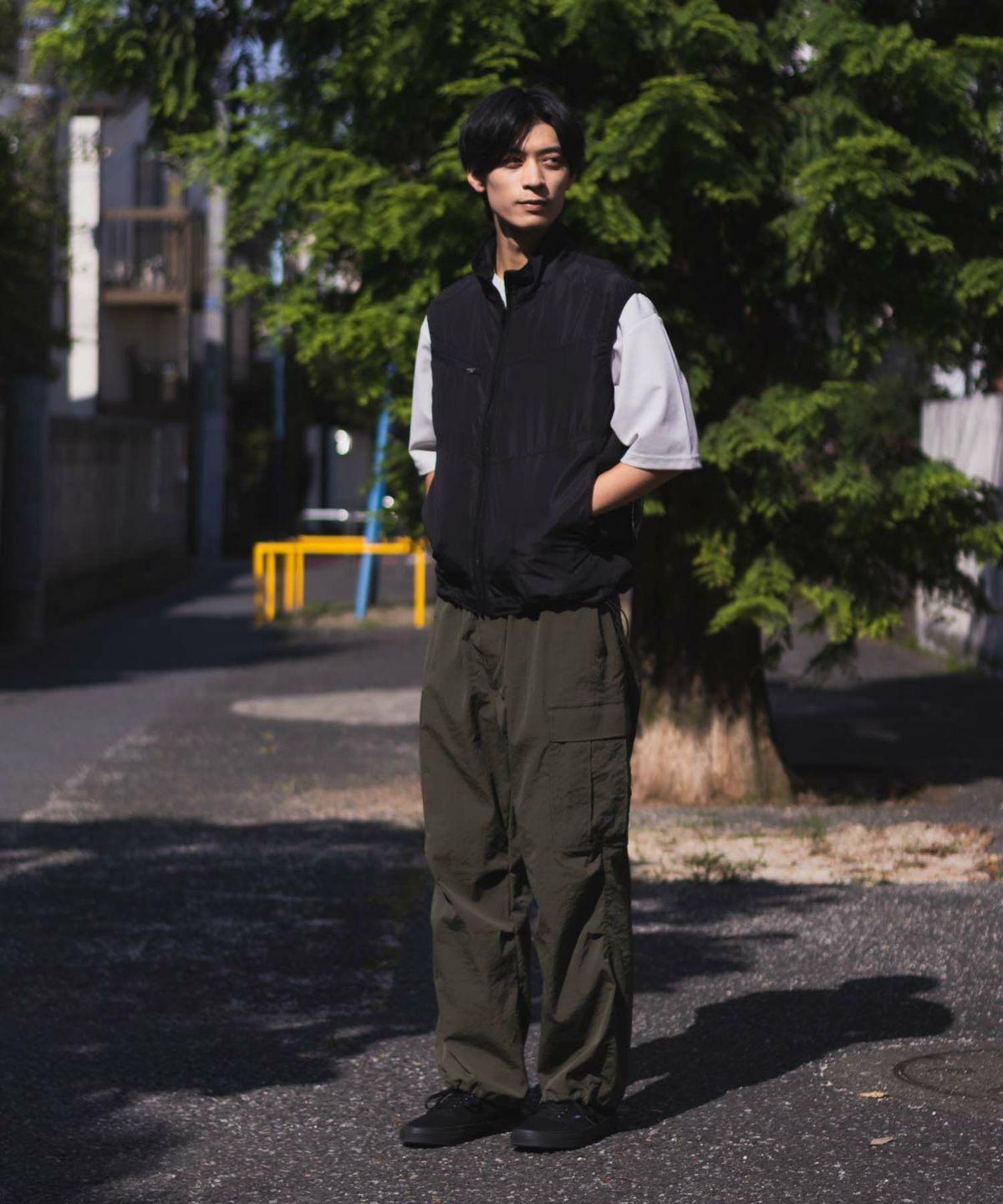 NAVY 空調風神服×EXFROZEN ファン付きベスト メンズ