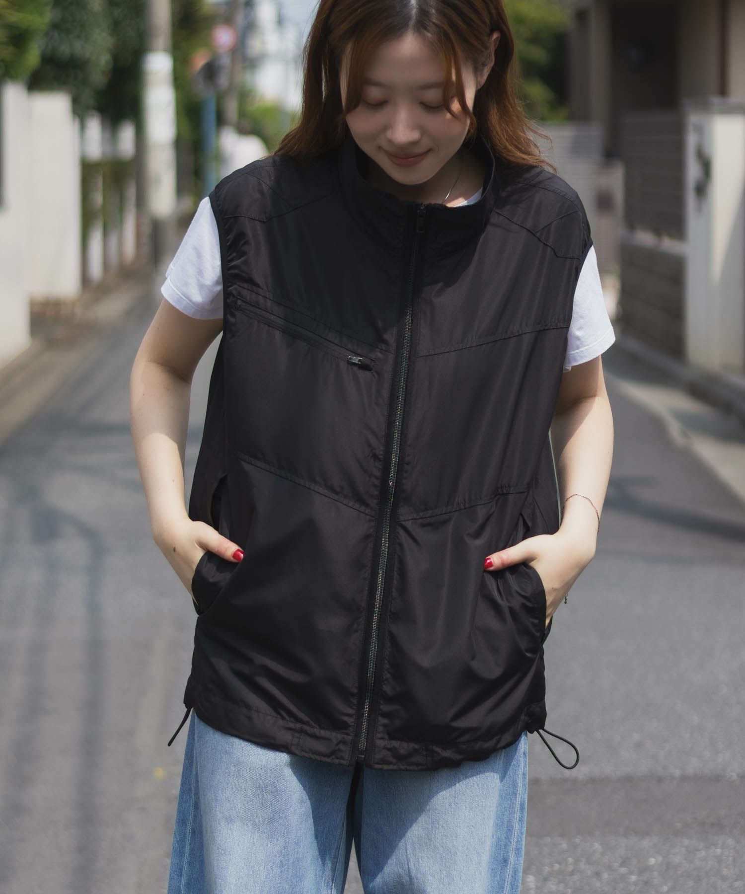 NAVY 空調風神服×EXFROZEN ファン付きベスト メンズ