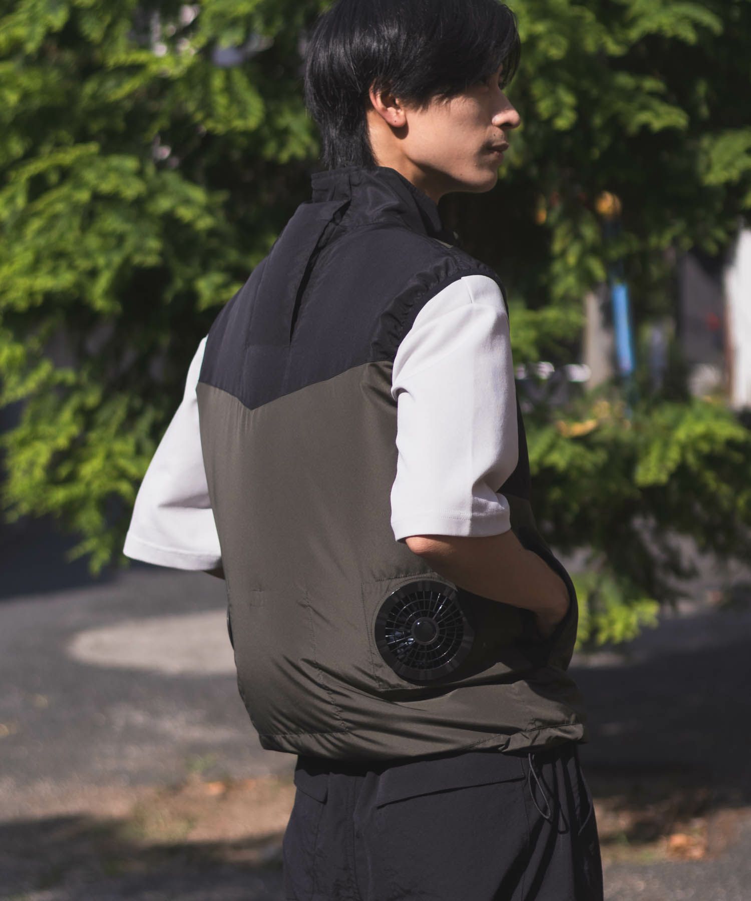 NAVY  空調風神服(R)×EXFROZEN ファン付きベスト メンズ商品サムネイル-16