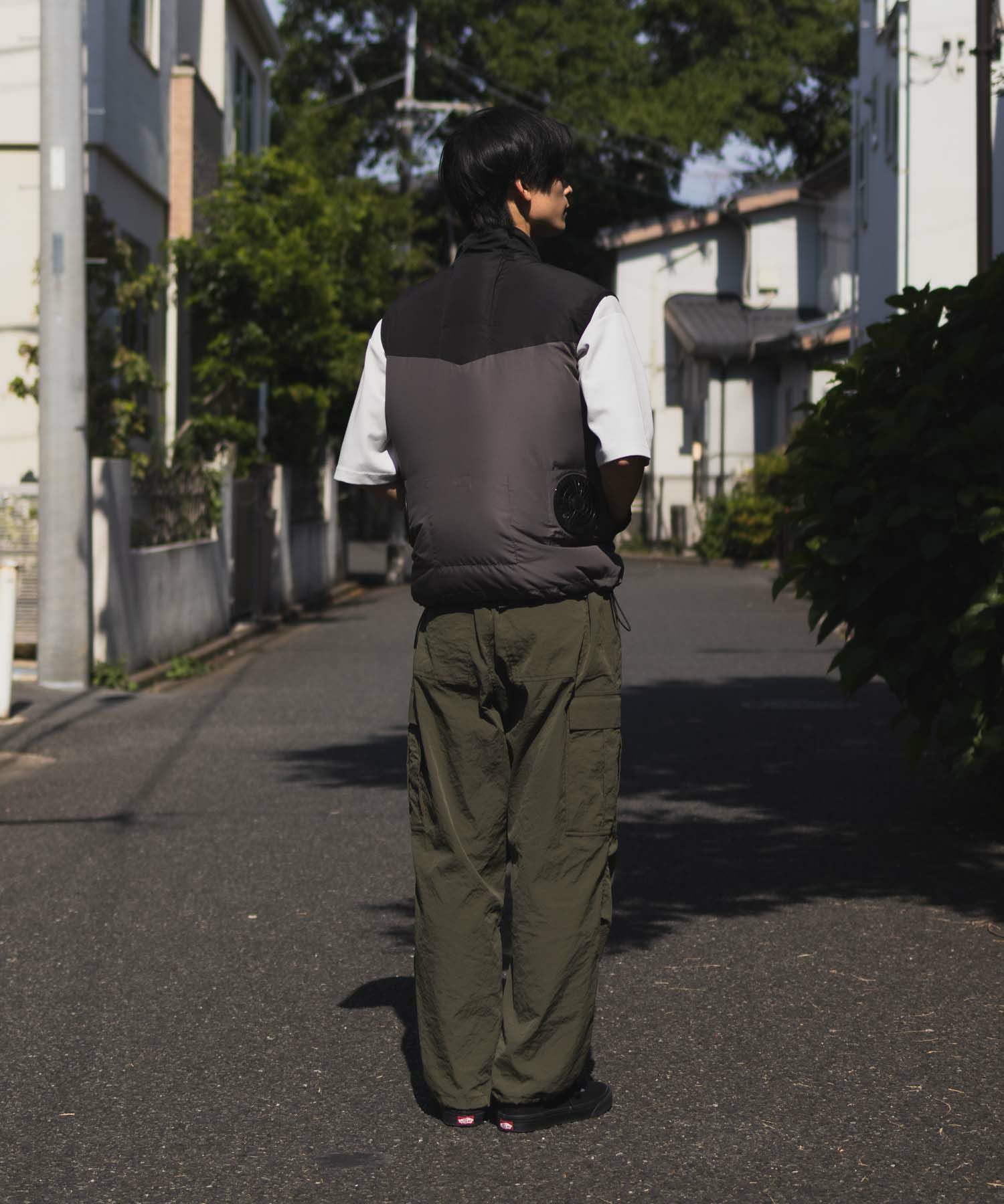 NAVY 空調風神服×EXFROZEN ファン付きベスト メンズ