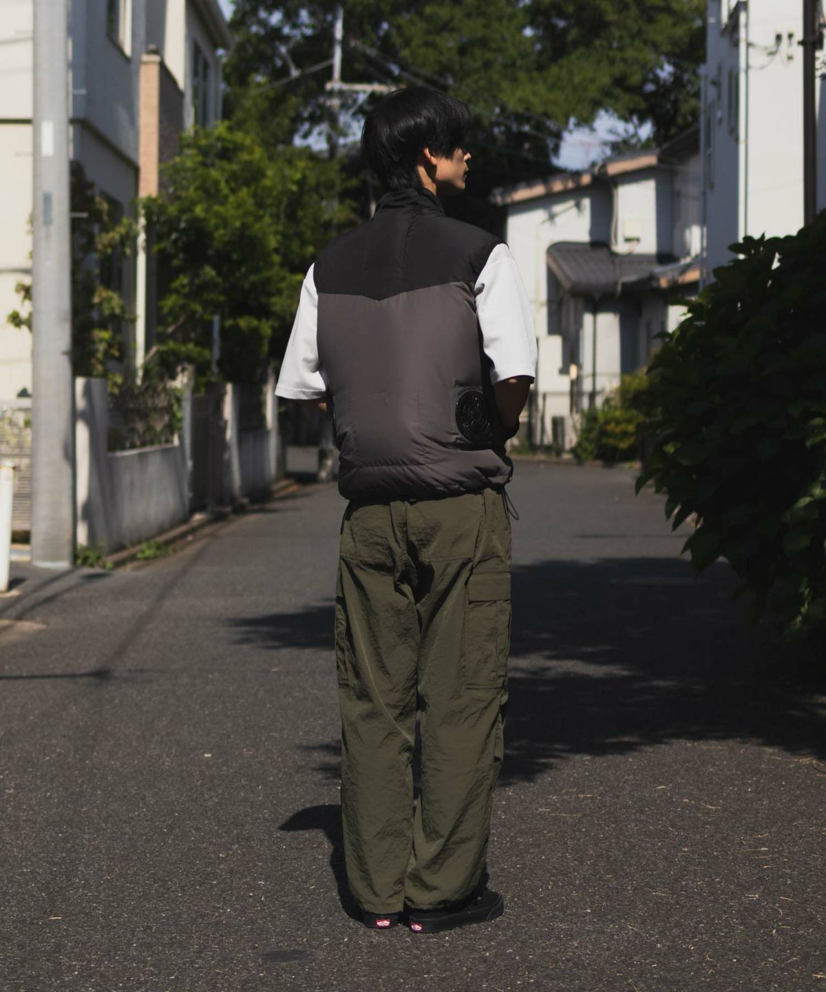 NAVY 空調風神服×EXFROZEN ファン付きベスト メンズ