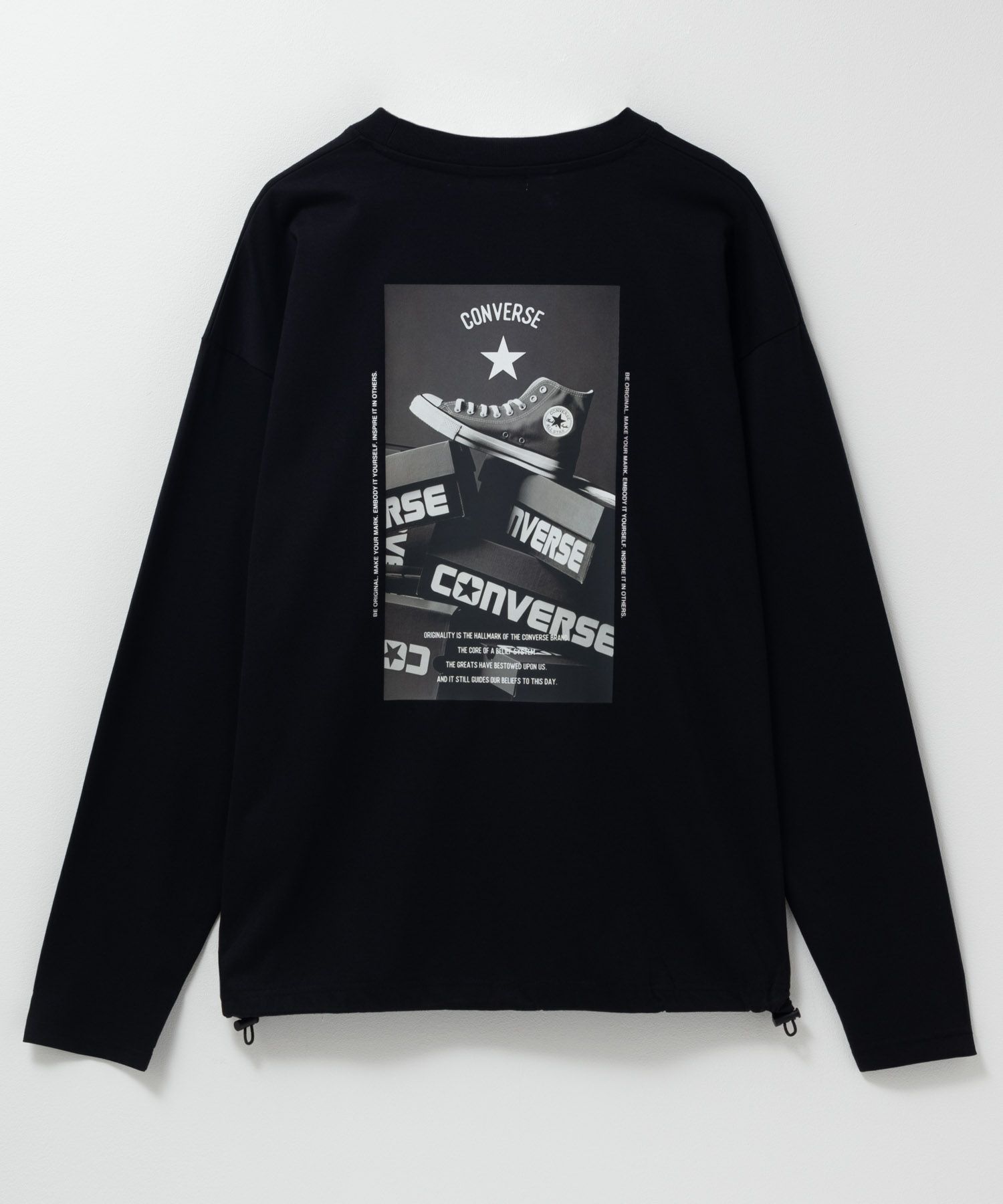 CONVERSE レトロポスター長袖Tシャツ メンズ
