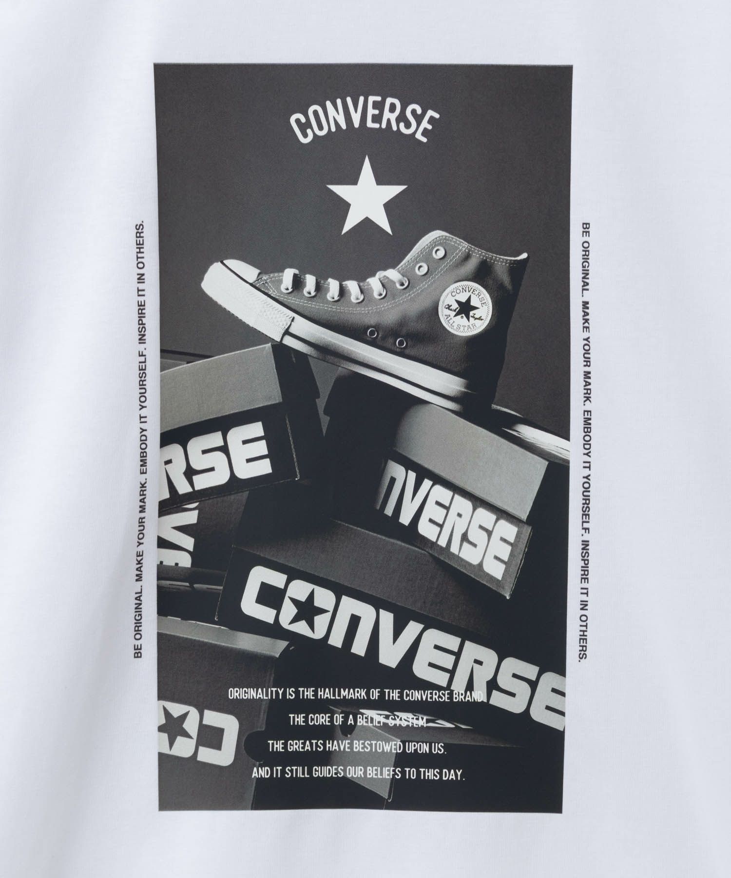 CONVERSE レトロポスター長袖Tシャツ メンズ