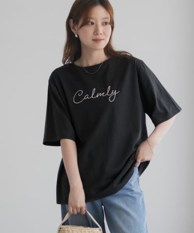 T-GRAPHICS メッセージ刺繍Tシャツ レディース ネコポス 対応商品