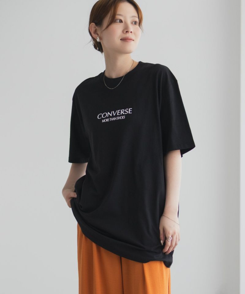CONVERSE  バック刺繍ルーズTシャツ レディース メール便 対応商品商品画像-5