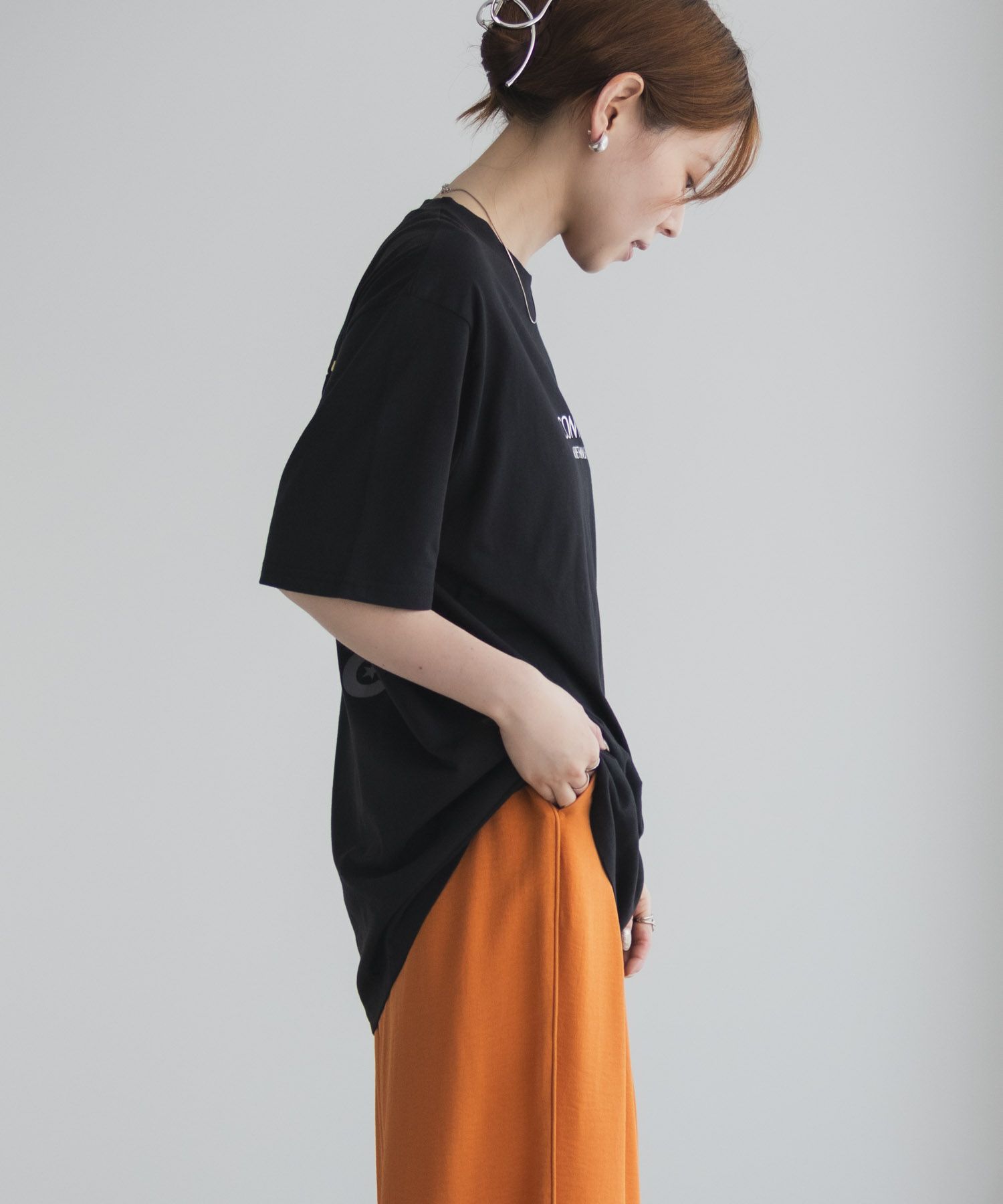 CONVERSE  バック刺繍ルーズTシャツ レディース メール便 対応商品商品サムネイル-8