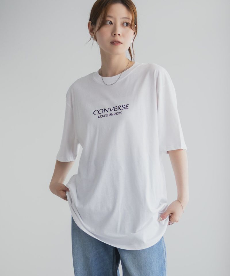CONVERSE  バック刺繍ルーズTシャツ レディース メール便 対応商品商品画像-12