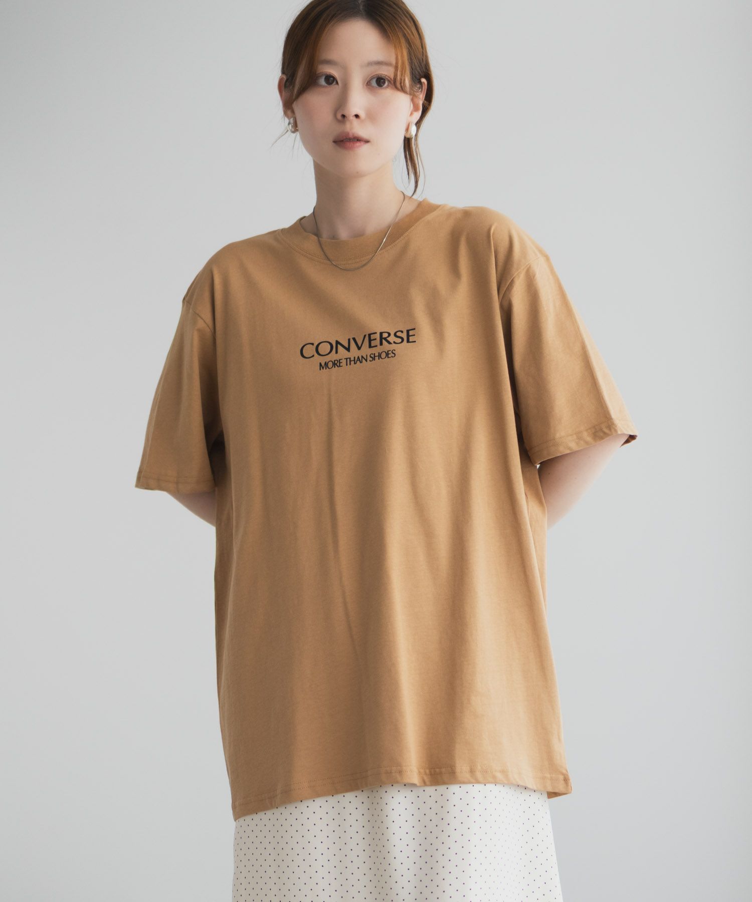 CONVERSE  バック刺繍ルーズTシャツ レディース メール便 対応商品商品サムネイル-15
