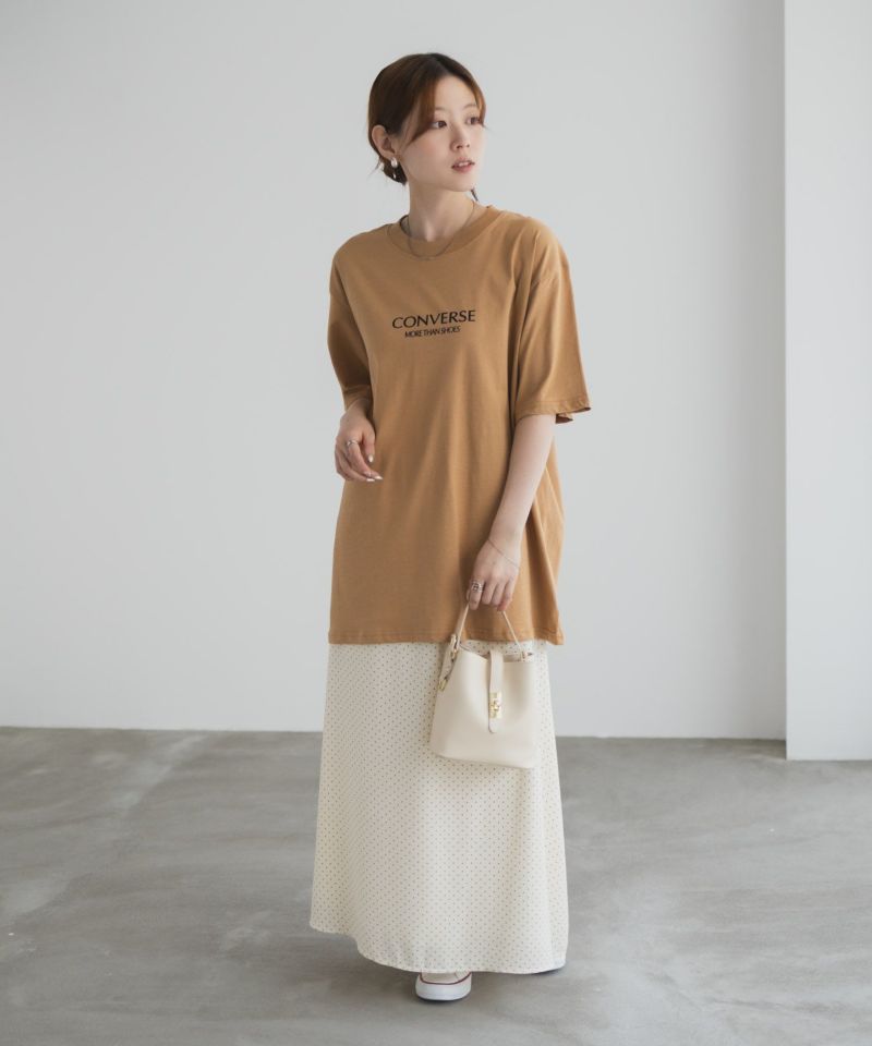 CONVERSE  バック刺繍ルーズTシャツ レディース メール便 対応商品商品画像-18