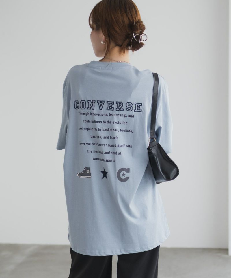 CONVERSE  バック刺繍ルーズTシャツ レディース メール便 対応商品商品画像-21